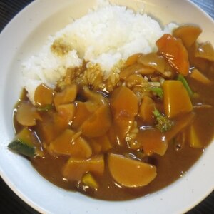 バターナッツカボチャでカレー